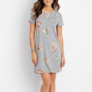Maurices Floral Gray Dress